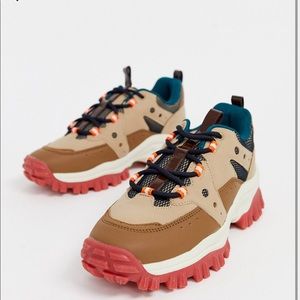 Bershka chunky hiker sneakers